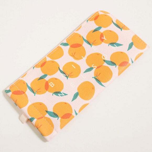 BAILEY NELSON Peach Print Soft Faux Leather Glasses Case - Picture 6 of 6